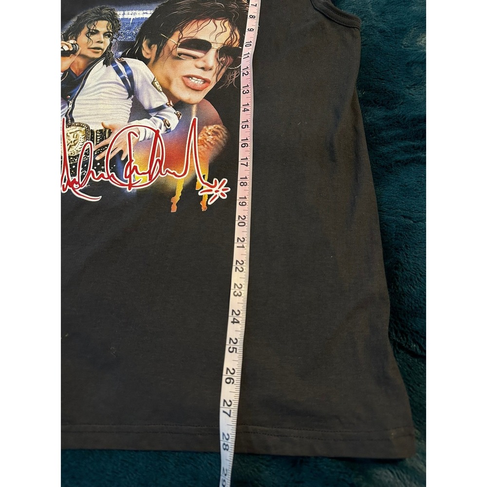 Michael Jackson Romanticism Graphic Muscle Tee Mens XL Black Sleeveless Shirt - Picture 8 of 8